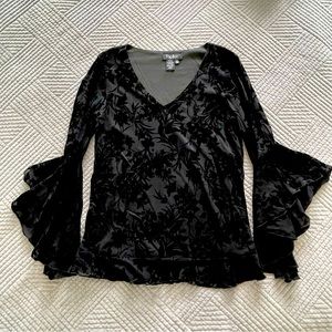 Papillon velvet crushed top size XS